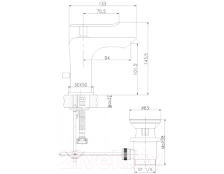Смеситель LEMARK Contest LM5806CW (хром/белый) 