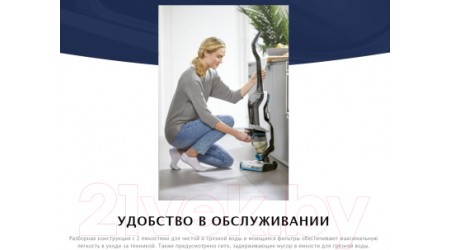 Вертикальный пылесос Bissell Cordless Crosswave Max 2765N
