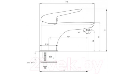 Смеситель Deante Coriander BCN 020M 