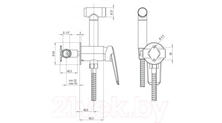 Смеситель Deante Coriander BCN 034M 