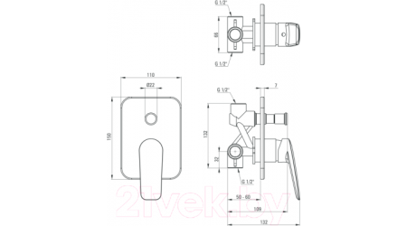 Смеситель Deante Coriander BCN 044P 