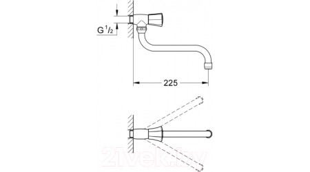 Кран на одну воду GROHE Costa L 30484001 