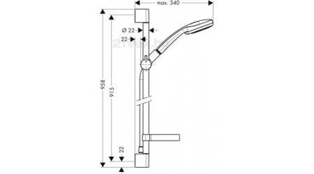 Душевой гарнитур Hansgrohe Croma 100 27774000