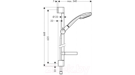 Душевой гарнитур Hansgrohe Croma 100 27775000