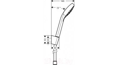 Душевой гарнитур Hansgrohe Croma Select E 1jet 26424400