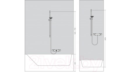 Душевой гарнитур Hansgrohe Croma Select E 26594400
