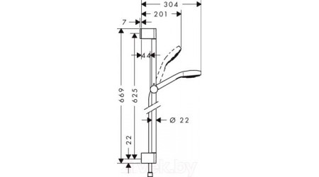 Душевой гарнитур Hansgrohe Croma Select S 26562400