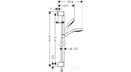 Душевой гарнитур Hansgrohe Croma Select S 26570400