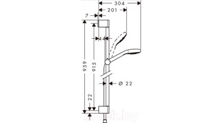 Душевой гарнитур Hansgrohe Croma Select S 26572400