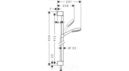 Душевой гарнитур Hansgrohe Crometta 100 26656400