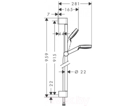 Душевой гарнитур Hansgrohe Crometta 26537400