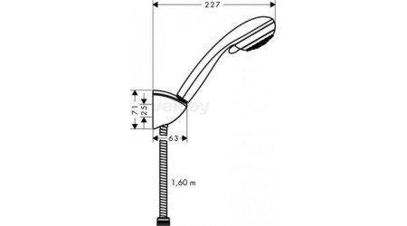 Душевой гарнитур Hansgrohe Crometta 85 27559000