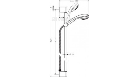 Душевой гарнитур Hansgrohe Crometta 85 27766000