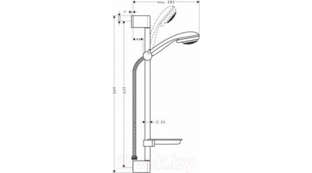 Душевой гарнитур Hansgrohe Crometta 85 Vario 27764000