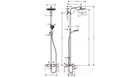 Душевая система Hansgrohe Crometta S 240 27320000
