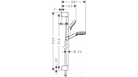 Душевой гарнитур Hansgrohe Crometta Vario 26536400