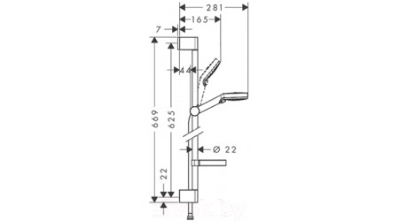 Душевой гарнитур Hansgrohe Crometta Vario 26553400