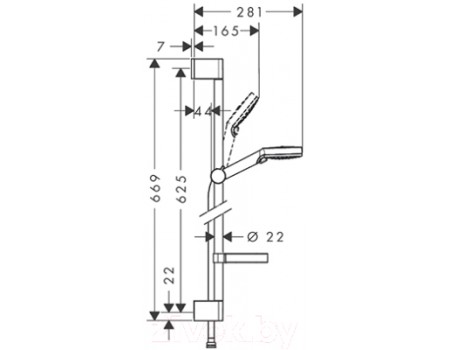 Душевой гарнитур Hansgrohe Crometta Vario 26553400