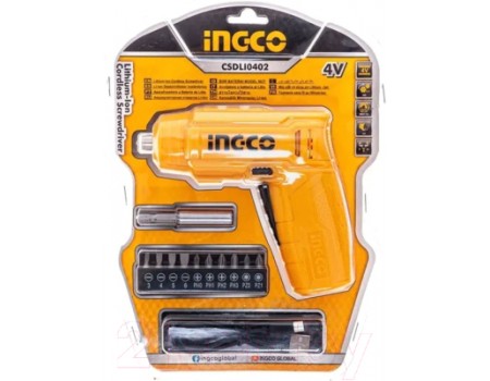 Электроотвертка INGCO CSDLI0402