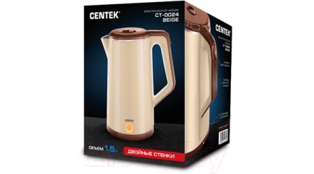 Электрочайник Centek CT-0024 (бежевый)