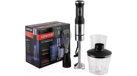 Блендер погружной Centek CT-1309 (черный/сталь)