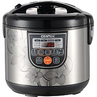 Мультиварка Centek CT-1498 Ceramic (черный/сталь)