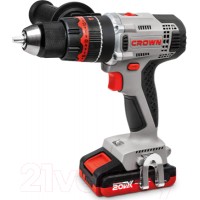 Аккумуляторная дрель-шуруповерт CROWN CT21075HMX-2 BMC