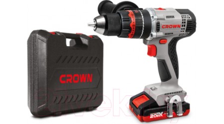 Аккумуляторный шуруповерт CROWN CT21075HMX-4 BMC