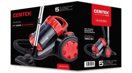 Пылесос Centek CT-2528 (красный/черный)