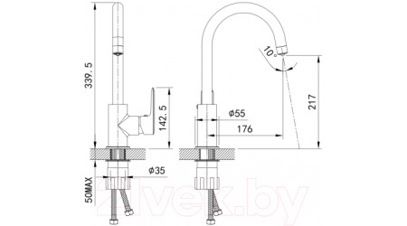Смеситель Iddis Cuba CUBBNFJi05 