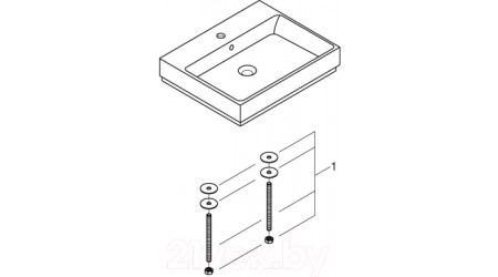 Умывальник GROHE Cube Ceramic 3947700H