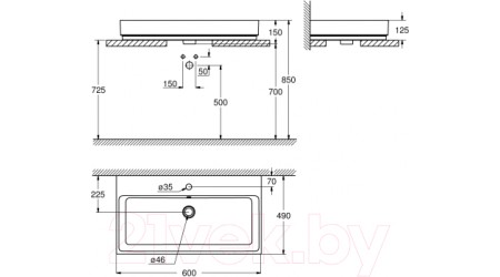 Умывальник GROHE Cube Ceramic 3947700H