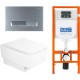 Унитаз подвесной с инсталляцией BelBagno CZR-4823-CHR/CZR4823SC/BB002-80/BB011-MR-CHROME.M