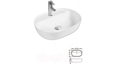 Умывальник CeramaLux D1346