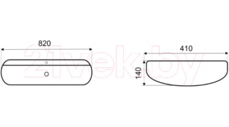 Умывальник CeramaLux D1347