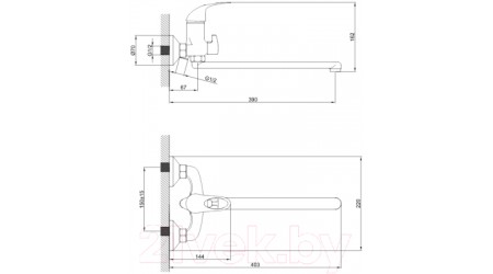 Смеситель Diadonna D22-150 