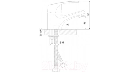 Смеситель Rossinka Silvermix D40-11 