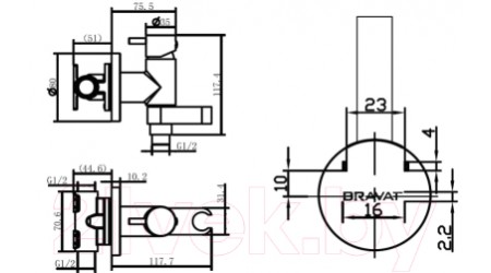 Смеситель Bravat D9137CP 