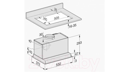 Вытяжка скрытая Miele DA 2558