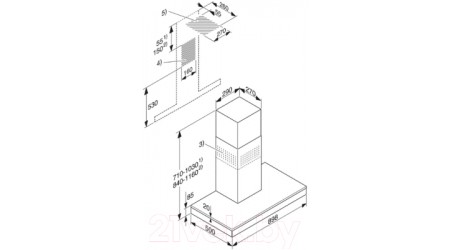 Вытяжка Т-образная Miele DA 6698 W OBSW