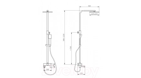 Душевая система Abber Daheim AF8216G