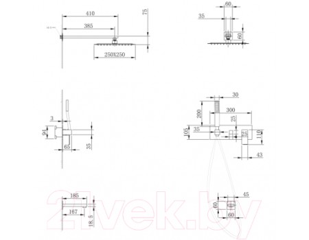 Душевая система Abber Daheim AF8217G