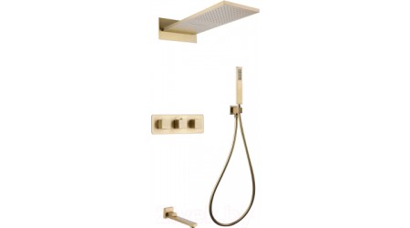 Душевая система Abber Daheim AF8253G (золото матовое)