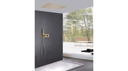 Душевая система Abber Daheim AF8255G (золото матовое)