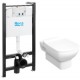 Унитаз подвесной с инсталляцией Roca Dama Senso 893104680