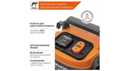 Профессиональный пылесос Daewoo Power DAVC 2014S