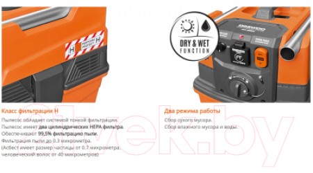 Профессиональный пылесос Daewoo Power DAVC 4000SD
