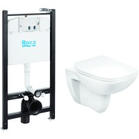 Унитаз подвесной с инсталляцией Roca Debba 893104970