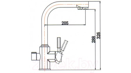 Смеситель Kaiser Decor 40144-9 Bl Mat 