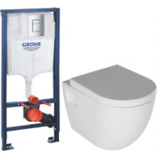 Унитаз подвесной с инсталляцией Quarter Bath Deep Old Type 70DE02001 + Rapid SL 38772001
